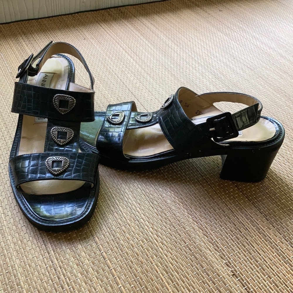 Annie Lago Leather Sandals 8.5